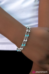 Paparazzi "FIERCE and Foremost" Blue Bracelet Paparazzi Jewelry