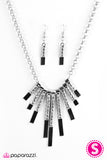 Paparazzi "FIERCE Class" Silver Necklace & Earring Set Paparazzi Jewelry