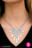 Paparazzi "FIERCE Class" Silver Necklace & Earring Set Paparazzi Jewelry