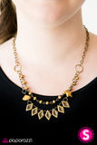 Paparazzi "FIERCE Impressions"Brass Necklace & Earring Set Paparazzi Jewelry