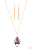 Paparazzi "Fiercely Inde-PENDANT - Purple" necklace Paparazzi Jewelry