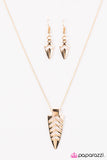 Paparazzi "Fighting SPEAR-it - Gold" necklace Paparazzi Jewelry