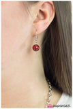 Paparazzi "Fight Like A Girl" Red Necklace & Earring Set Paparazzi Jewelry