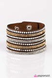 Paparazzi "Fight Night - Brown" bracelet Paparazzi Jewelry