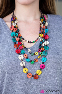 Paparazzi "Fiji Flair - Multi" Necklace & Earring Set Paparazzi Jewelry