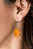 Paparazzi "Fiji Flair - Orange" Necklace & Earring Set Paparazzi Jewelry