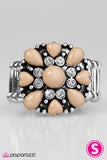 Paparazzi "Fiji Flowers - Brown" ring Paparazzi Jewelry