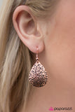 Paparazzi "FILIGREE Me In! - Copper" earring Paparazzi Jewelry