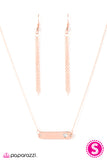 Paparazzi "Fill Your Heart With Love" Copper Necklace & Earring Set Paparazzi Jewelry