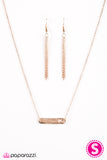 Paparazzi "Fill Your Heart With Love" Rose Gold Necklace & Earring Set Paparazzi Jewelry