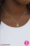 Paparazzi "Final Masterpiece" Green Necklace & Earrings Set Paparazzi Jewelry