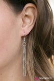 Paparazzi "Final Masterpiece" Black Necklace & Earrings Set Paparazzi Jewelry
