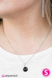 Paparazzi "Final Masterpiece" Black Necklace & Earrings Set Paparazzi Jewelry