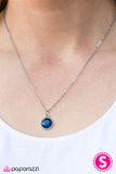 Paparazzi "Final Masterpiece" Blue Necklace & Earrings Set Paparazzi Jewelry