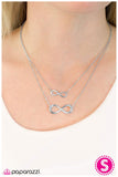 Paparazzi "Finding Forever" Silver Necklace & Earring Set Paparazzi Jewelry