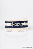 Paparazzi "Finding Hope" Blue Wrap Bracelet Paparazzi Jewelry
