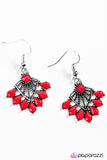 Paparazzi "Find Me Under The Palms" Red Earrings Paparazzi Jewelry