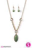 Paparazzi "Find Me Where The Wild Things Are" Green Necklace & Earring Set Paparazzi Jewelry