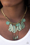 Paparazzi "Find Your Tribe" Brass Necklace & Earring Set Paparazzi Jewelry