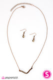 Paparazzi "Find Your Wings" Copper Necklace & Earrings Set Paparazzi Jewelry