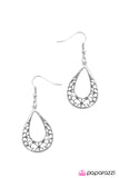 Paparazzi "Fine Art - Silver" earring Paparazzi Jewelry