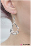 Paparazzi "Fine Art - Silver" earring Paparazzi Jewelry