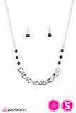 Paparazzi "Fine By Me - Black" necklace Paparazzi Jewelry