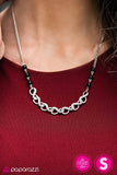 Paparazzi "Fine By Me - Black" necklace Paparazzi Jewelry