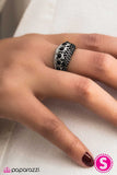 Paparazzi "Finest Moment" Black Ring Paparazzi Jewelry