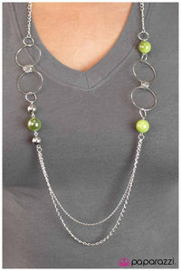 Paparazzi "Finish What You Started" Green Necklace & Earring Set Paparazzi Jewelry