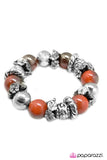 Paparazzi "Fire and Brimstone - Orange" bracelet Paparazzi Jewelry