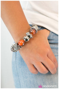 Paparazzi "Fire and Brimstone - Orange" bracelet Paparazzi Jewelry