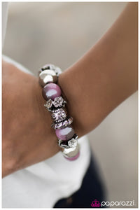 Paparazzi "Fire and Brimstone - Purple" bracelet Paparazzi Jewelry