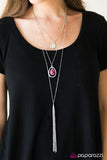 Paparazzi "Fire and Rain" Pink Necklace & Earring Set Paparazzi Jewelry