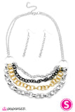 Paparazzi "Firecracker" Silver Necklace & Earring Set Paparazzi Jewelry