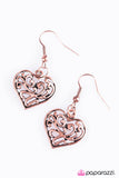 Paparazzi "Fireheart" Copper Earrings Paparazzi Jewelry