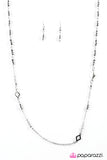 Paparazzi "Fire Season" Silver Necklace & Earrings Set Paparazzi Jewelry