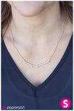 Paparazzi "Firewood - Gold" necklace Paparazzi Jewelry