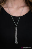 Paparazzi "Firework Finale" Silver 101XX Necklace & Earring Set Paparazzi Jewelry
