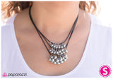 Paparazzi "First Come, First Serve - Silver" necklace Paparazzi Jewelry