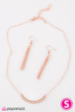 Paparazzi "First Crush" Copper Necklace & Earring Set Paparazzi Jewelry