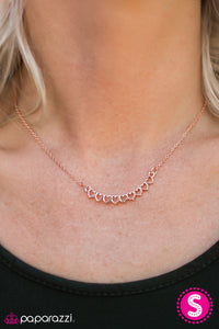 Paparazzi "First Crush" Copper Necklace & Earring Set Paparazzi Jewelry