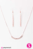 Paparazzi "First Crush" Rose Gold Necklace & Earring Set Paparazzi Jewelry