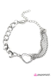 Paparazzi "First Date" White Bracelet Paparazzi Jewelry