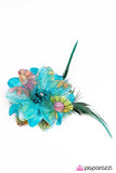 Paparazzi "Flair for the Dramatic" Blue Hair Clip Paparazzi Jewelry