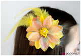 Paparazzi "Flair for the Dramatic" Yellow Hair Clip Paparazzi Jewelry