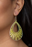 Paparazzi "Flamingo Flamenco Yellow Earrings Paparazzi Jewelry