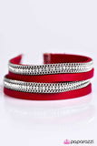 Paparazzi "Flash Mob Fashion - Red" bracelet Paparazzi Jewelry