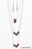 Paparazzi "Flash Point" Copper Necklace & Earring Set Paparazzi Jewelry