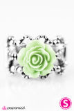 Paparazzi "Fleur De Fashion - Green" ring Paparazzi Jewelry